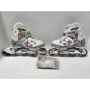 Bladerunner Phaser Adjustable Inline Skates Youth 5-8 White With Stars Manual